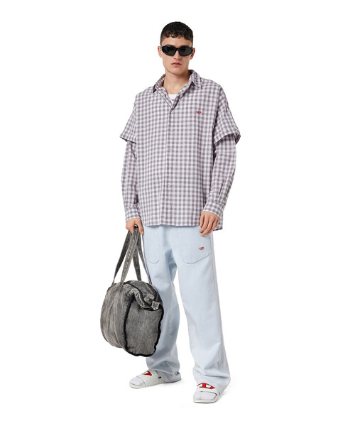 DIESEL（ディーゼル）の「メンズ シャツ ダブルスリーブ（シャツ/ブラウス・メンズ・グレー/ブラック/イエロー・XX-LARGE/MEDIUM/X-SMALL/SMALL/LARGE/X-LARGE）」の18枚目の写真