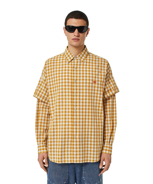 DIESEL（ディーゼル）の「メンズ シャツ ダブルスリーブ（シャツ/ブラウス・メンズ・グレー/ブラック/イエロー・XX-LARGE/MEDIUM/X-SMALL/SMALL/LARGE/X-LARGE）」の22枚目の写真