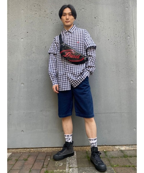 DIESEL（ディーゼル）の「メンズ シャツ ダブルスリーブ（シャツ/ブラウス・メンズ・グレー/ブラック/イエロー・XX-LARGE/MEDIUM/X-SMALL/SMALL/LARGE/X-LARGE）」の20枚目の写真