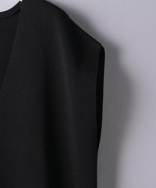 UNITED ARROWS - 【BLACK】ボタン Vネック ニット ベストの通販