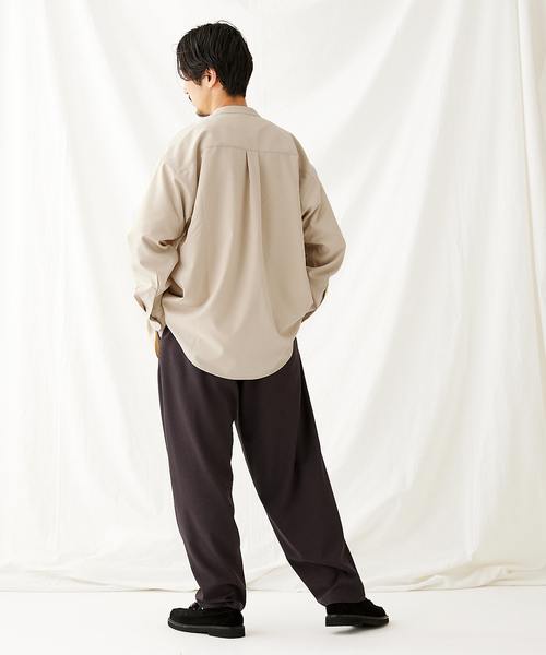 JOURNAL STANDARD（ジャーナルスタンダード）の「Reflax バンドカラーシャツ（シャツ/ブラウス・メンズ・ベージュ/モスグリーン/コバルトブルー/ブラック系その他・MEDIUM/LARGE）」の18枚目の写真