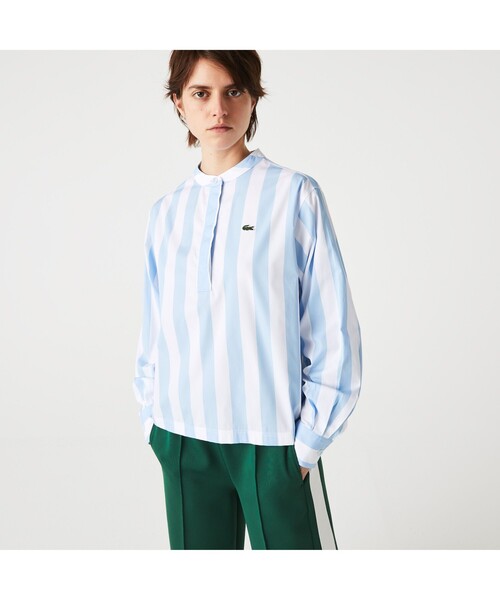 LACOSTE（ラコステ）の「ストライププルオーバーシャツ（シャツ 
