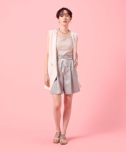 NOLLEY’S Sophi（ノーリーズソフィ）の「リネン混サイドベルトジレ（その他アウター・レディース・ホワイト/ベージュ・38）」の18枚目の写真