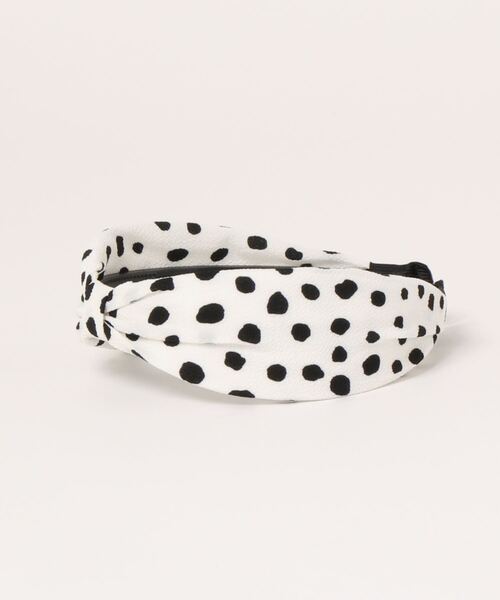 ALAND（エーランド）の「3.3Field Trip／DALMATIANヘアバンド（カチューシャ・レディース・アイボリー/ブラック・FREE）」の4枚目の写真