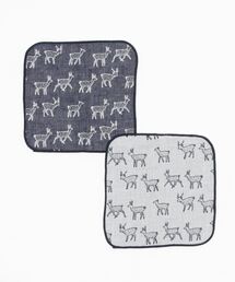FACTRUTH（ファクトラス）の「FACTRUTH #FT22SS-003 ジャガード オーガニックmini H-towel 2pcs 15x15（ハンカチ/ハンドタオル）」