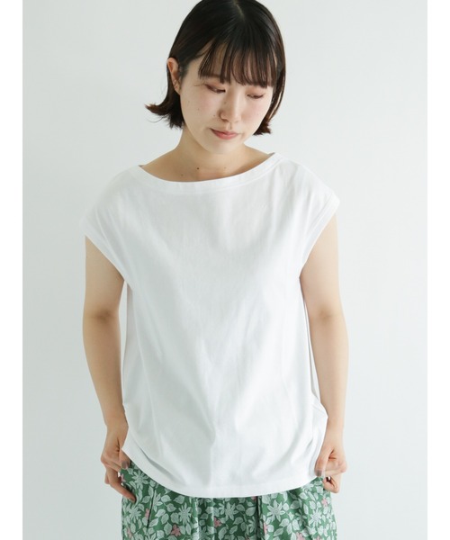 sm2rhythm(サマンサモスモスリズム)の「キャップスリーブカットソー(Tシャツ/カットソー・レディース・ホワイト/ベージュ/グリーン・フリ-)」の14枚目の写真