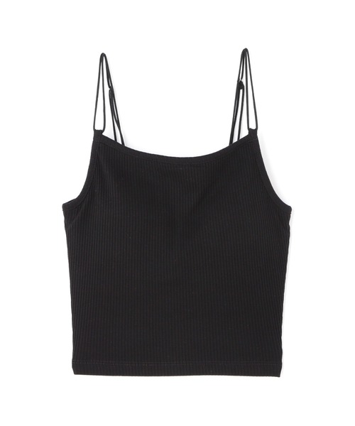 N.（N. Natural Beauty Basic）（エヌエヌナチュラルビューティーベーシック）の「三角テレコカップ付キャミソール（キャミソール・レディース・ホワイト/ブラック/ベージュ・MEDIUM）」の2枚目の写真