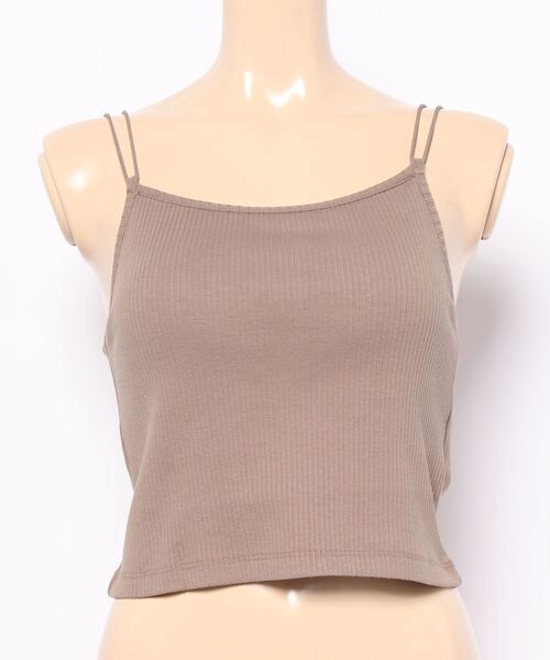 N.（N. Natural Beauty Basic）（エヌエヌナチュラルビューティーベーシック）の「三角テレコカップ付キャミソール（キャミソール・レディース・ホワイト/ブラック/ベージュ・MEDIUM）」の12枚目の写真