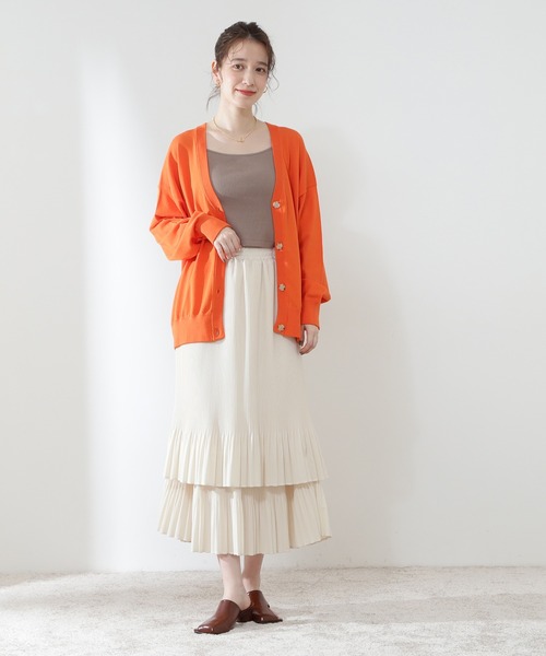 N.（N. Natural Beauty Basic）（エヌエヌナチュラルビューティーベーシック）の「三角テレコカップ付キャミソール（キャミソール・レディース・ホワイト/ブラック/ベージュ・MEDIUM）」の11枚目の写真