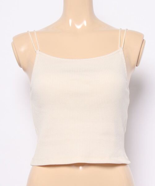 N.（N. Natural Beauty Basic）（エヌエヌナチュラルビューティーベーシック）の「三角テレコカップ付キャミソール（キャミソール・レディース・ホワイト/ブラック/ベージュ・MEDIUM）」の15枚目の写真