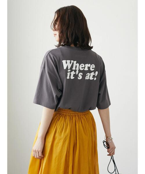 Green　Parks（グリーンパークス）の「バックロゴTシャツ（Tシャツ/カットソー・レディース・オレンジ/グレー/オフホワイト・FREE）」の15枚目の写真