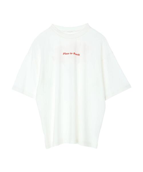 Green　Parks（グリーンパークス）の「バックロゴTシャツ（Tシャツ/カットソー・レディース・オレンジ/グレー/オフホワイト・FREE）」の6枚目の写真