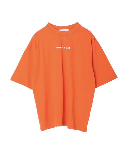 Green　Parks（グリーンパークス）の「バックロゴTシャツ（Tシャツ/カットソー・レディース・オレンジ/グレー/オフホワイト・FREE）」の4枚目の写真