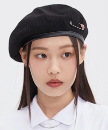 TARGETTO（ターゲット）の「A'GEM/9 × .kom『TARGETTO/ターゲット』HEART BROOCH BERET/ハートブローチ ベレー帽（ハンチング/ベレー帽・メンズ）」