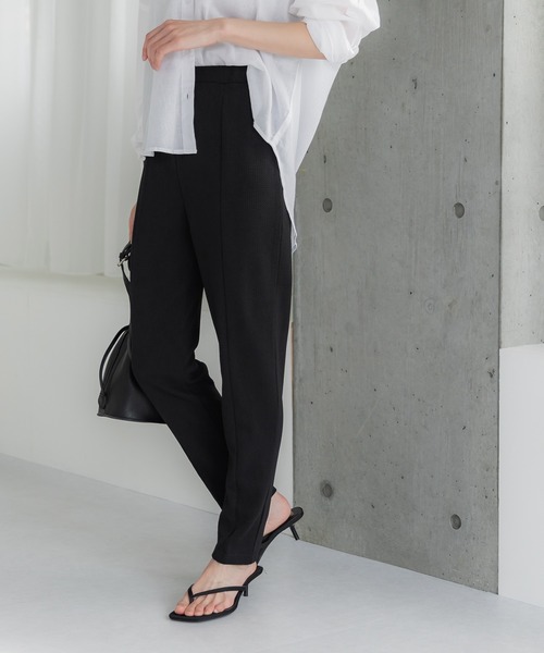 本日まで限定値下げ　セシリー バンセン エンボス加工 パンツ UK6 ブラック 本日まで限定値下げ セシリー バンセン エンボス加工 パンツ UK6