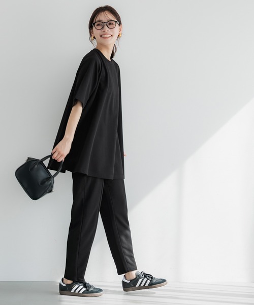 coca(coca)(コカ)の「エンボス加工 センターシームレギパン(その他パンツ・レディース・ブラック/ベージュ・M/L/S)」の5枚目の写真