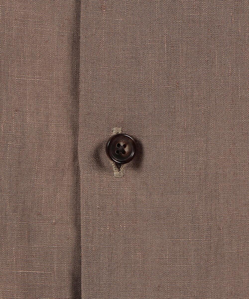 TOMORROWLAND （トゥモローランド）の「ハイカウントリネン セミワイドカラーロングシャツ（シャツ/ブラウス・メンズ・ブラック/ベージュ/ライトパープル・S/M/L/XS）」の10枚目の写真