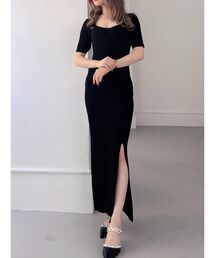 RESEXXY | ハートネックタイトニットワンピース(ワンピース)