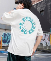 オーバーサイズ 別注 サークルロゴプリント半袖Tシャツ アメリカコットン