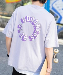 オーバーサイズ  別注 サークルロゴプリント半袖Tシャツ  アメリカコットン