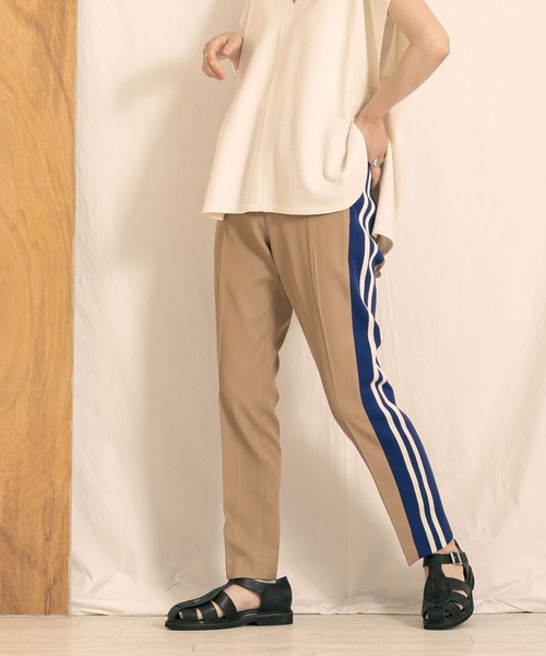 blanc basque（ブランバスク）の「web限定 ラインスラックス（その他パンツ・レディース・ネイビー/ベージュ・36）」の21枚目の写真