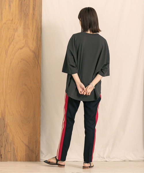 blanc basque（ブランバスク）の「web限定 ラインスラックス（その他パンツ・レディース・ネイビー/ベージュ・36）」の14枚目の写真