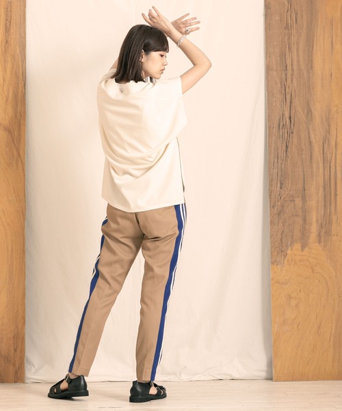 blanc basque（ブランバスク）の「web限定 ラインスラックス（その他パンツ・レディース・ネイビー/ベージュ・36）」の15枚目の写真