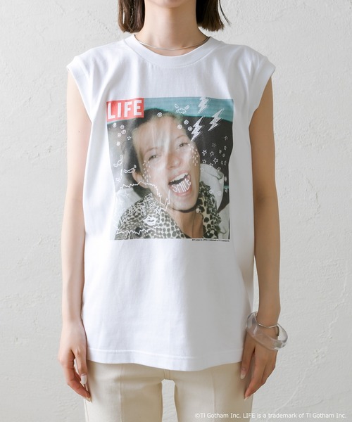 mystic（ミスティック）の「[LIFE] ケイトモスノースリTシャツ（Tシャツ/カットソー・レディース・ブラック/オフホワイト・FREE）」の11枚目の写真