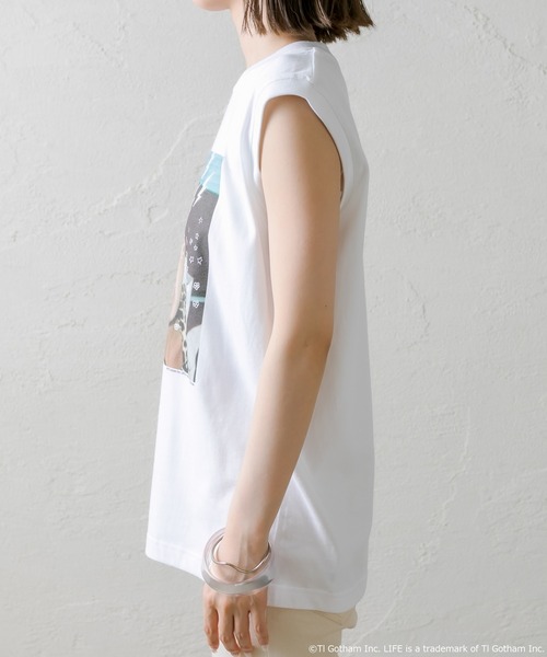 mystic（ミスティック）の「[LIFE] ケイトモスノースリTシャツ（Tシャツ/カットソー・レディース・ブラック/オフホワイト・FREE）」の12枚目の写真