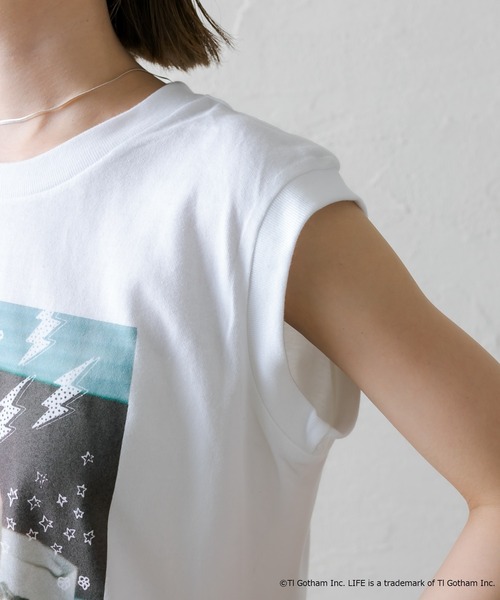 mystic（ミスティック）の「[LIFE] ケイトモスノースリTシャツ（Tシャツ/カットソー・レディース・ブラック/オフホワイト・FREE）」の17枚目の写真
