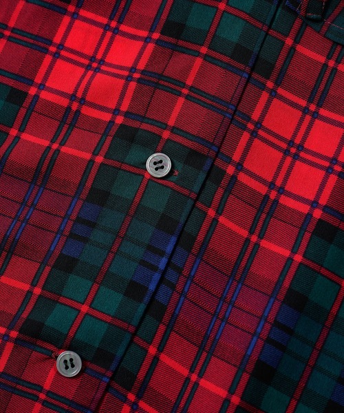 MILKFED.（ミルクフェド）の「BIG COLLAR PLAID BLOUSE（シャツ/ブラウス・レディース・ブルー/レッド・ONE SIZE）」の9枚目の写真