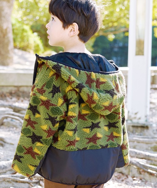 DILASH（ディラッシュ）の「総柄ボアジャケット（その他アウター・キッズ・カーキ/ベージュ・140/110/90/80/130/120/100）」の18枚目の写真