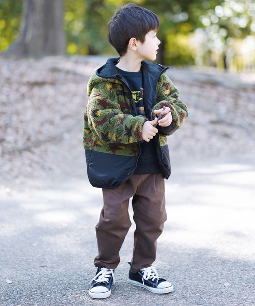 DILASH（ディラッシュ）の「総柄ボアジャケット（その他アウター・キッズ・カーキ/ベージュ・140/110/90/80/130/120/100）」の19枚目の写真