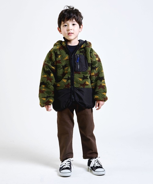DILASH（ディラッシュ）の「総柄ボアジャケット（その他アウター・キッズ・カーキ/ベージュ・140/110/90/80/130/120/100）」の6枚目の写真