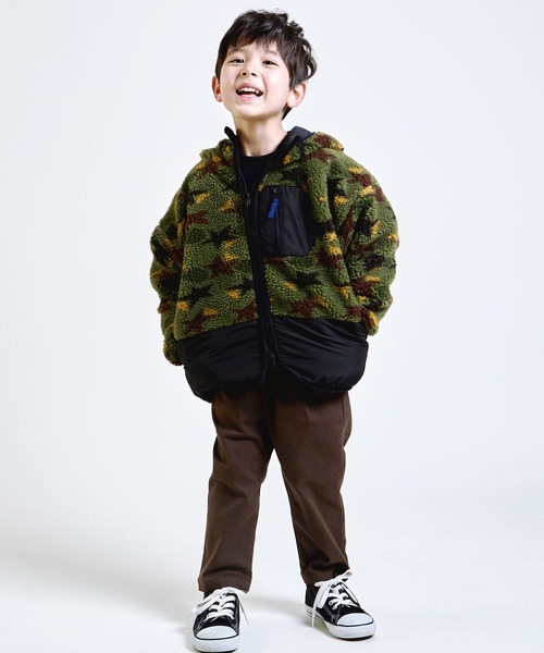 DILASH（ディラッシュ）の「総柄ボアジャケット（その他アウター・キッズ・カーキ/ベージュ・140/110/90/80/130/120/100）」の7枚目の写真