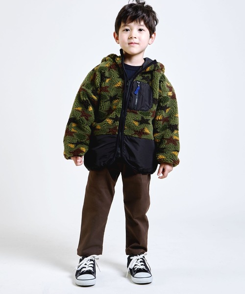DILASH（ディラッシュ）の「総柄ボアジャケット（その他アウター・キッズ・カーキ/ベージュ・140/110/90/80/130/120/100）」の8枚目の写真