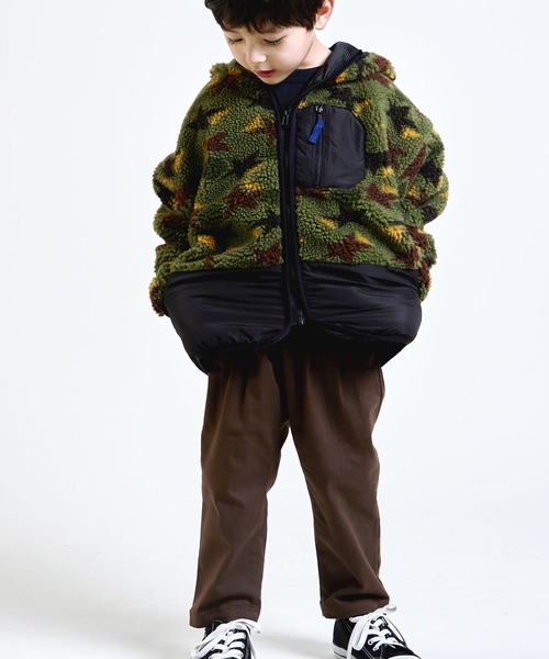 DILASH（ディラッシュ）の「総柄ボアジャケット（その他アウター・キッズ・カーキ/ベージュ・140/110/90/80/130/120/100）」の9枚目の写真