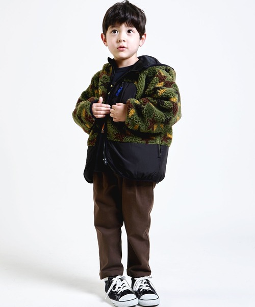 DILASH（ディラッシュ）の「総柄ボアジャケット（その他アウター・キッズ・カーキ/ベージュ・140/110/90/80/130/120/100）」の11枚目の写真