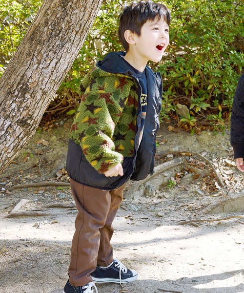 DILASH（ディラッシュ）の「総柄ボアジャケット（その他アウター・キッズ・カーキ/ベージュ・140/110/90/80/130/120/100）」の13枚目の写真