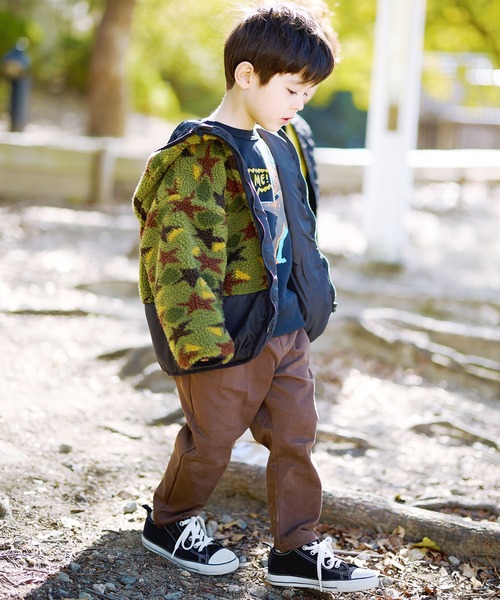 DILASH（ディラッシュ）の「総柄ボアジャケット（その他アウター・キッズ・カーキ/ベージュ・140/110/90/80/130/120/100）」の14枚目の写真