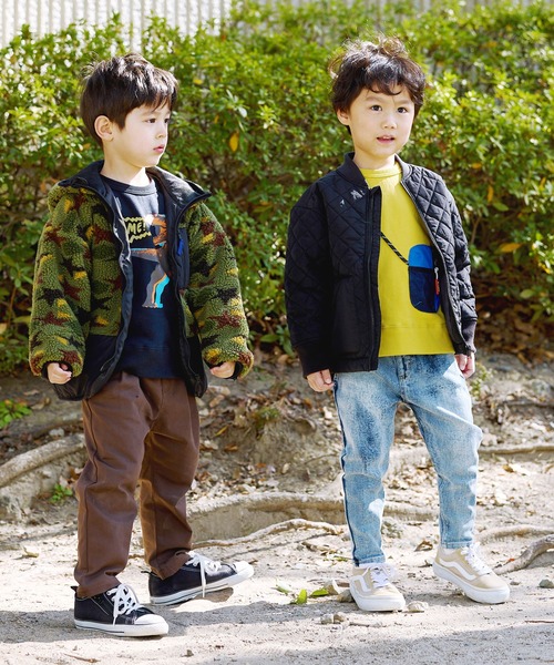 DILASH（ディラッシュ）の「総柄ボアジャケット（その他アウター・キッズ・カーキ/ベージュ・140/110/90/80/130/120/100）」の22枚目の写真