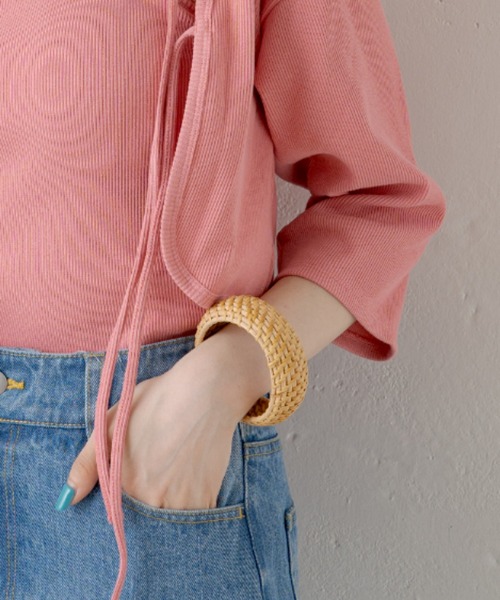Kastane（カスタネ）の「RattanBangle（バングル/リストバンド・レディース・ベージュ・FREE）」の9枚目の写真