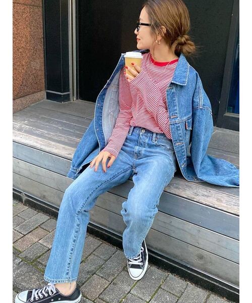 Ungrid（アングリッド）の「ヴィンテージストレートデニム（デニムパンツ・レディース・インディゴブルー/ブルー・24inch/25inch/26inch）」の15枚目の写真