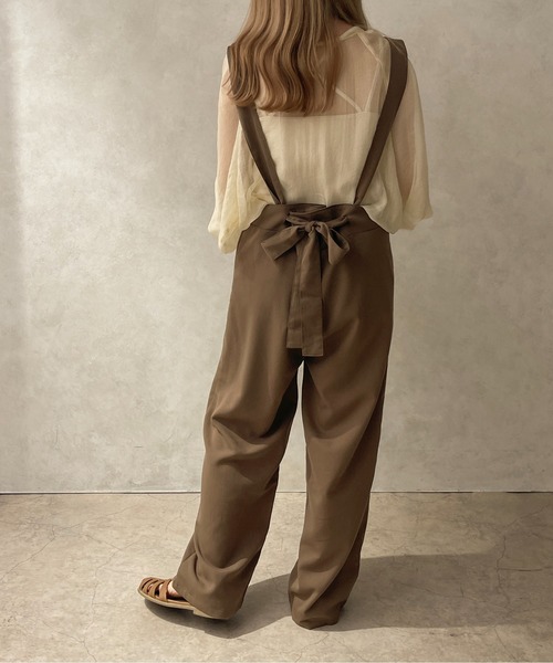 apres jour clair(アプレジュールクレア)の「【apres jour clair】サス付きパンツ【ZOZOTOWN限定アイテム】(サロペット/オーバーオール・レディース・ブラック/オレンジ/ブラウン系その他・X-LARGE/フリー)」の9枚目の写真