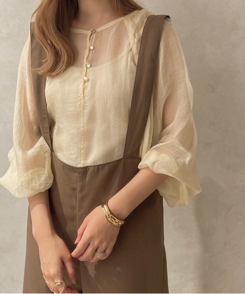 apres jour clair(アプレジュールクレア)の「【apres jour clair】サス付きパンツ【ZOZOTOWN限定アイテム】(サロペット/オーバーオール・レディース・ブラック/オレンジ/ブラウン系その他・X-LARGE/フリー)」の16枚目の写真