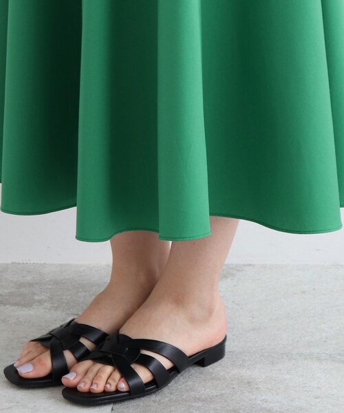 INDIVI（インディヴィ）の「◆【洗える/日本製】ロングフレアースカート（スカート・レディース・グリーン/ネイビー・05/13/15 /36/38）」の16枚目の写真