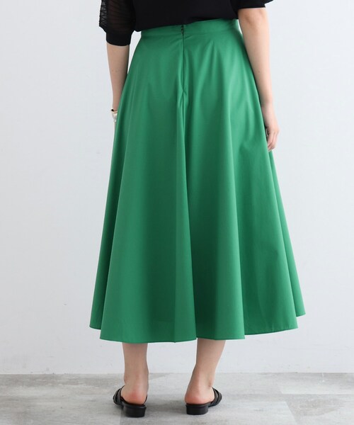 INDIVI（インディヴィ）の「◆【洗える/日本製】ロングフレアースカート（スカート・レディース・グリーン/ネイビー・05/13/15 /36/38）」の11枚目の写真