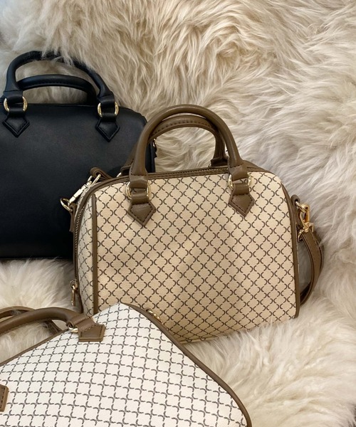 archives(アルシーヴ)の「モノグラムミニボストン(ボストンバッグ・レディース・ブラック/ブラウン/モカ/グレイッシュベージュ・FREE)」の4枚目の写真