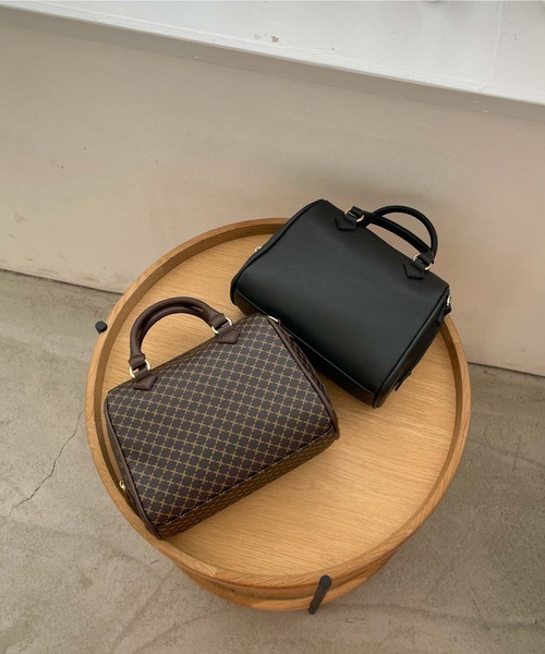 archives(アルシーヴ)の「モノグラムミニボストン(ボストンバッグ・レディース・ブラック/ブラウン/モカ/グレイッシュベージュ・FREE)」の10枚目の写真