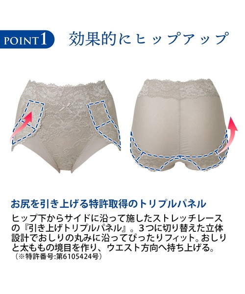 BRADELIS NEWYORK(ブラデリスニューヨーク)の「≪シリーズ累計 216万枚突破≫ブラデリス おしりPラインフィットショーツ 補整 補正下着(ショーツ・レディース・チャコールグレー/ブラック/ベージュ系その他/ブルー系その他/パープル系その他/ピンク系その他/グレイッシュベージュ/ピンク系その他2/ピンク系その他3・LL/3L/4L/S/M/L/5L)」の14枚目の写真